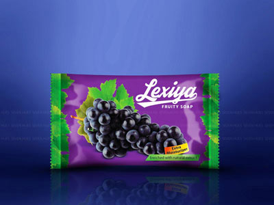 fruity grapes soap label design